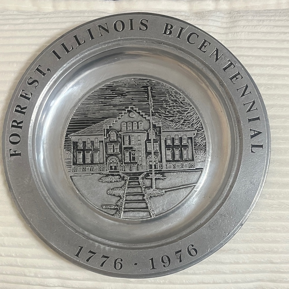 Forrest Illinois Bicentennial Silver Plate